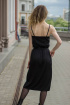 Платье Sisteroom ПлД-054 черно-изумрудный