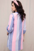  Блуза Daloria 6066 голубой-розовый