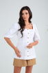  Блуза SandyNa 13988 белый