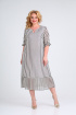 Платье Mamma Moda M-704 черно-белая_полоска