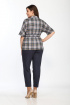 Брюки, Жакет Lady Style Classic 1403/6 синий_серый+клетка