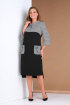  Платье Andrea Style 407 черно-серый