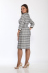 Платье Lady Style Classic 2357/1 серый-желтый
