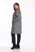  Пальто Lady Style Classic 2464 серый-черный
