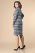 Платье Romanovich Style 1-2215 графит\серый\клетка