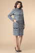 Платье Romanovich Style 1-2215 графит\серый\клетка