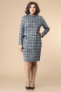 Платье Romanovich Style 1-2215 графит\серый\клетка