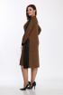 Платье Lady Style Classic 1733 коричневый-черный