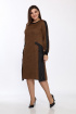 Платье Lady Style Classic 1733 коричневый-черный