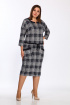 Платье Lady Style Classic 1673 темно-синий_серый