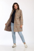 Пальто Lady Style Classic 2195/1 бежевая_клетка