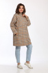 Пальто Lady Style Classic 2195/1 бежевая_клетка