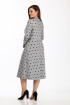 Платье Lady Style Classic 1857/4 серый_черный_горох