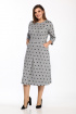 Платье Lady Style Classic 1857/4 серый_черный_горох