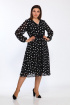 Платье Lady Style Classic 2316 черный-белый_горох