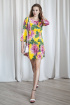 Платье ARTiMODA 321-10 желтый_принт_цветы