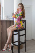 Платье ARTiMODA 321-10 желтый_принт_цветы