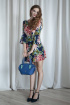 Платье ARTiMODA 321-10 синий_принт_цветы