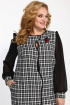 Платье Moda Versal П2353 клетка_черный