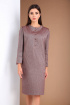 Платье Viola Style 0983 бордовый_меланж