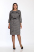 Платье Lady Style Classic 2326 синий-бежевый_клетк