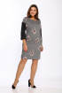 Платье Lady Style Classic 1643/1 синий_цветы