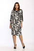 Платье Lady Style Classic 1123/8 черно-беж_буквы