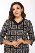Платье Lady Style Classic 1511/1 темно-синий_ромашки