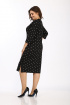 Платье Lady Style Classic 2459 черный-белый_горох