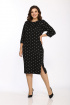 Платье Lady Style Classic 2459 черный-белый_горох