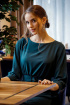 Платье Alani Collection 1557 зеленый