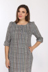 Платье Lady Style Classic 432/7 клетка_серый