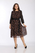 Платье Lady Style Classic 2406 черный_бежевый