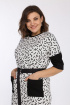Платье Lady Style Classic 2397 белый_черный