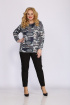 Блуза Mamma Moda М-19 серый_фон_синий