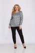 Блуза Mamma Moda М-19 серый_фон_кружочки