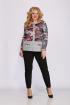 Блуза Mamma Moda М-314 серый_фон_красный