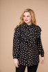  Блуза Svetlana-Style 1620 черный+горох