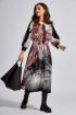 Платье Teffi Style L-1592 розовый_+_черный