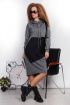  Платье PATRICIA by La Cafe C15060 серый_меланж,черный