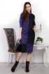  Платье PATRICIA by La Cafe NY15269 фиолетовый,черный