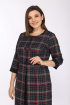 Платье Lady Style Classic 1758/2 темно-синий_красный