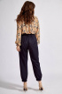 Блуза Teffi Style L-1602 перышки_на_бежевом