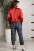 Блуза Teffi Style L-1549 кирпичный