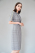  Платье Nelva 5952 серый-клетка