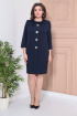 Платье Moda Versal П2364 т.синий+пуговицы_серебро