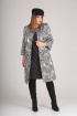  Пальто Viola Style 6300 серый_перламутр