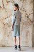 Юбка ARTiMODA 422-01 оливковый,фисташковый