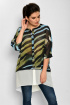  Блуза Faufilure outlet С831 черный+голубой