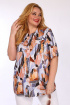 Блуза Mamma Moda М-8 мозаика_коричневый